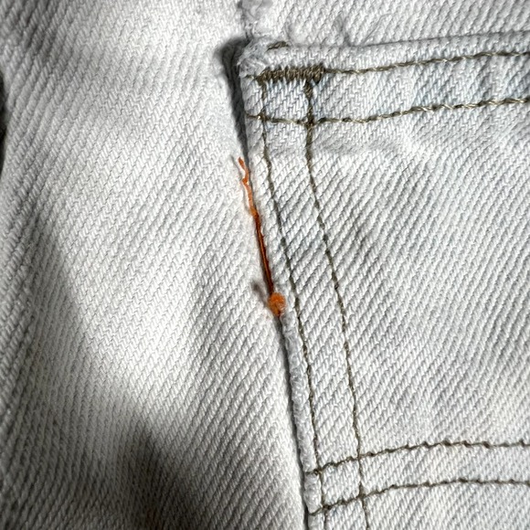 Levis Shorts Mens 30 Blue 550 Vintage Orange Tab Relaxed Fit Denim Jorts USA 90s - Picture 12 of 13